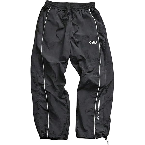 Amazon.com: SOLY HUX Men's Parachute Track Pants Baggy Sweatpants
